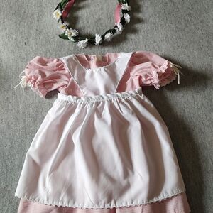 American Girl Dress. Kirstens Party Outfit With Floral Wreath